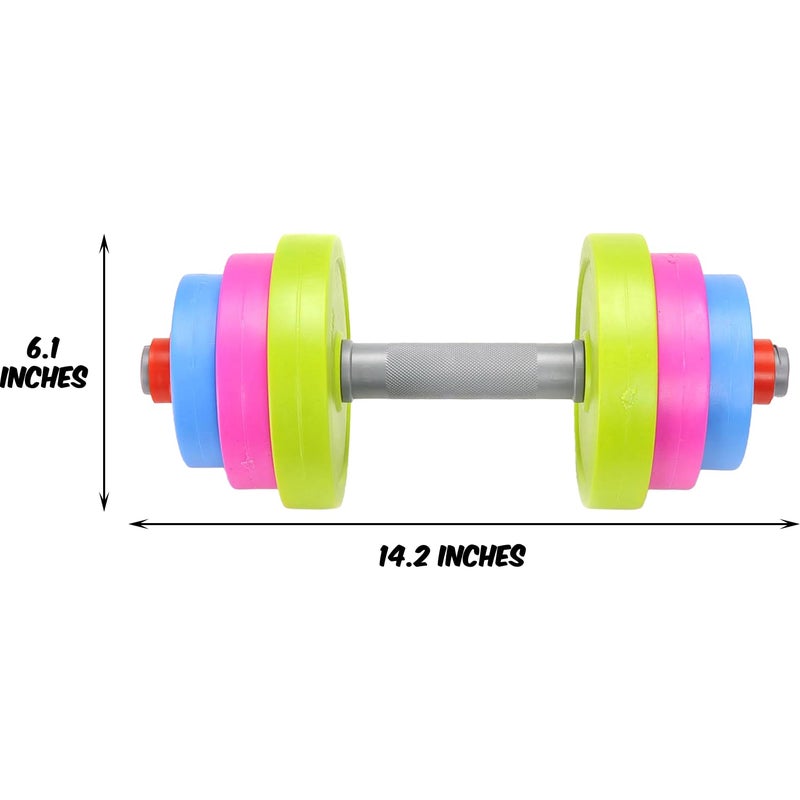 PowerTRC Fun and Colorful Dumbbell for Kids - Adjustable Weights - Fill Weights with Water or Sand - Beach Toys - Image 4
